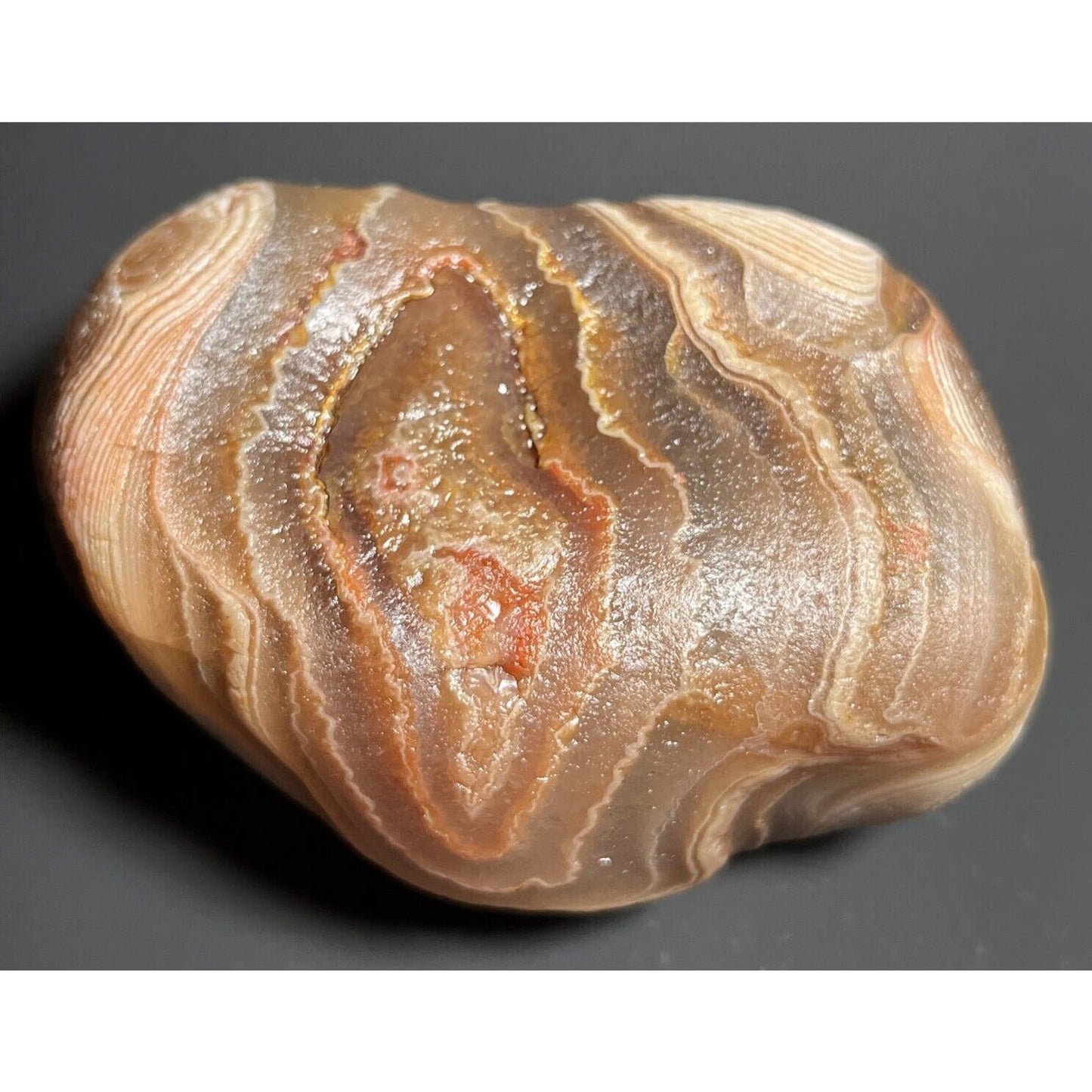 8.4 oz Stunning Waterwashed Floater Lake Superior Agate.