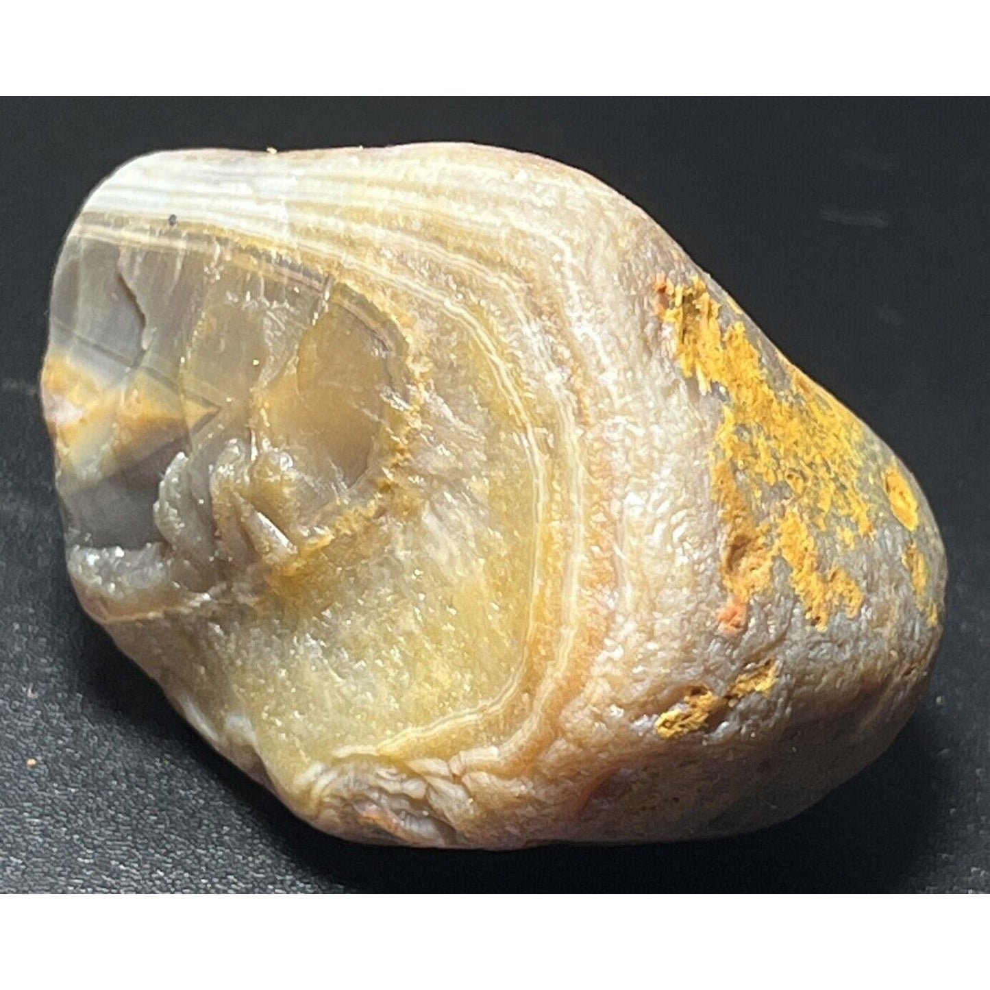 4.2 oz Flame Centered Floater Lake Superior Agate. Mn State Gemstone