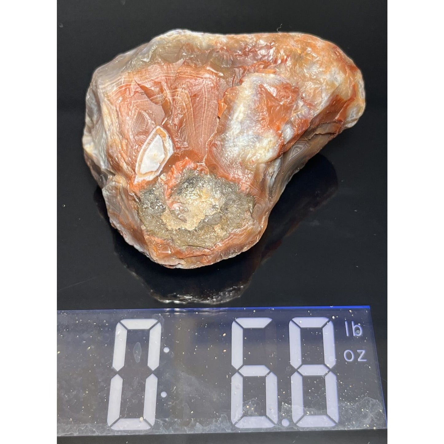 6.8 oz Lake Superior Agate. Mn State Gemstone